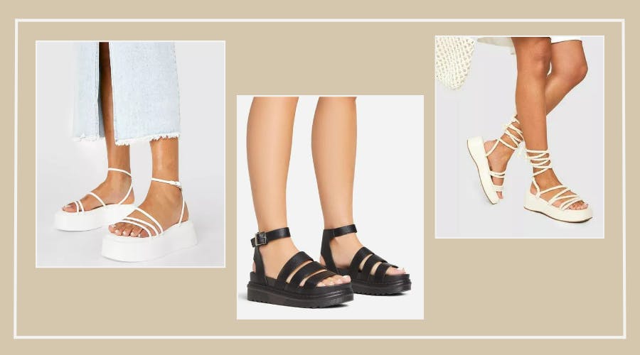 Stay Trendy Strappy Platform Sandals | Windsor