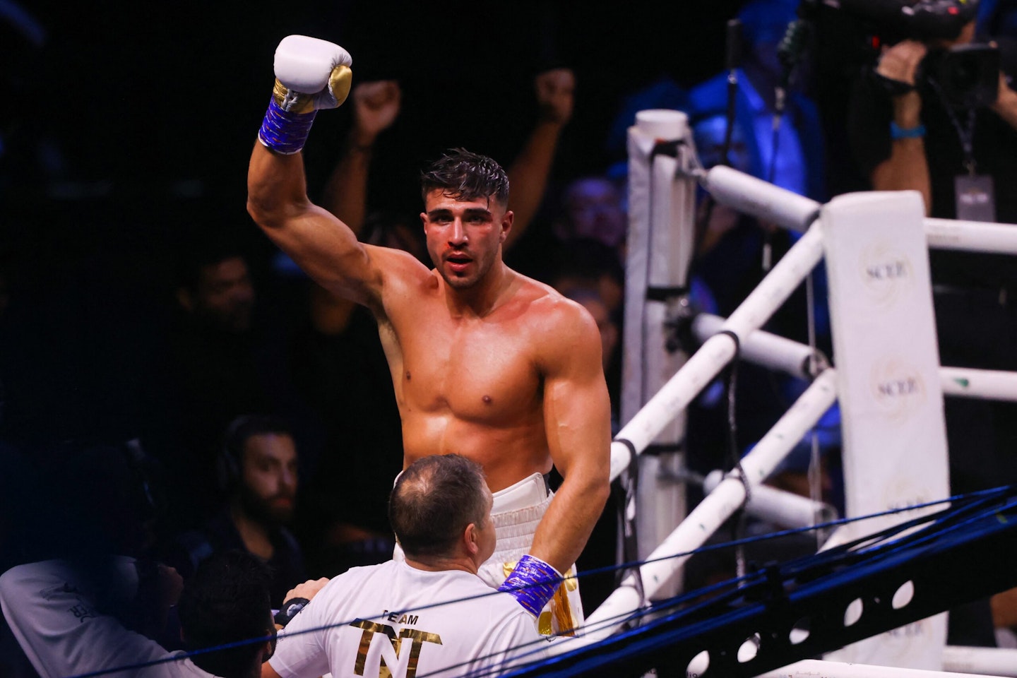 Tommy Fury in a boxing ring