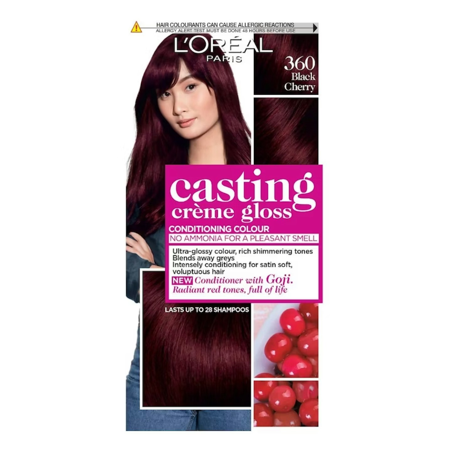 L'Oréal Paris Casting Crème Gloss Semi-Permanent Hair Dye, Black Cherry