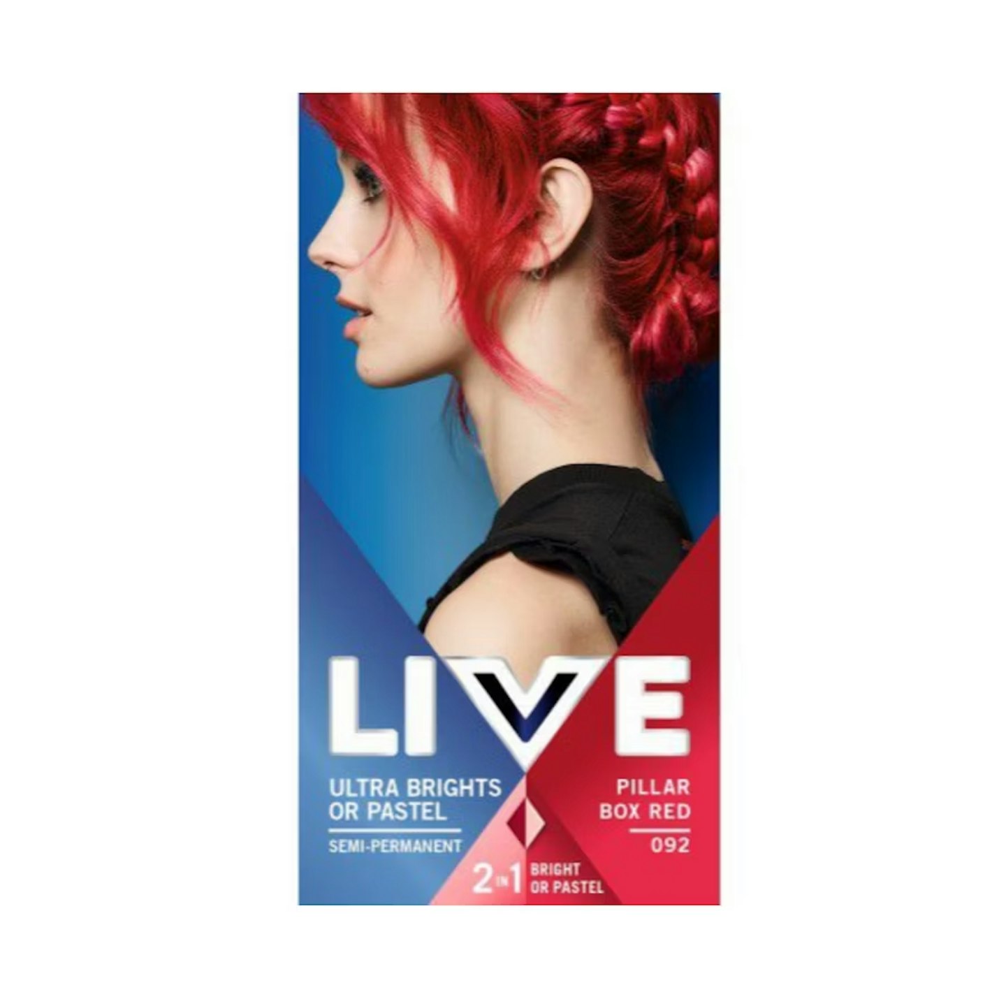 Schwarzkopf LIVE Semi-Permanent Hair Dye, Pillar Box Red