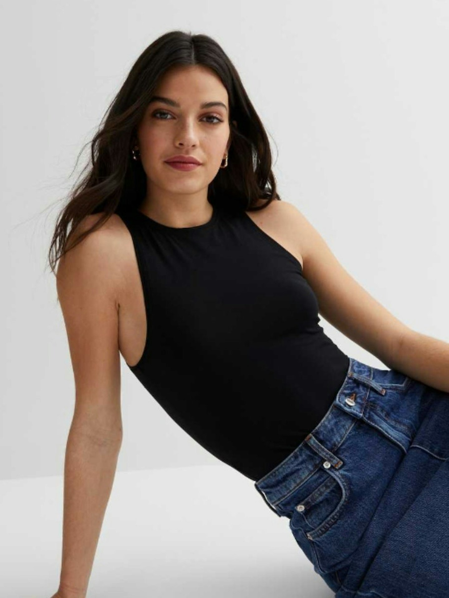 High Neck Sleeveless Bodysuit