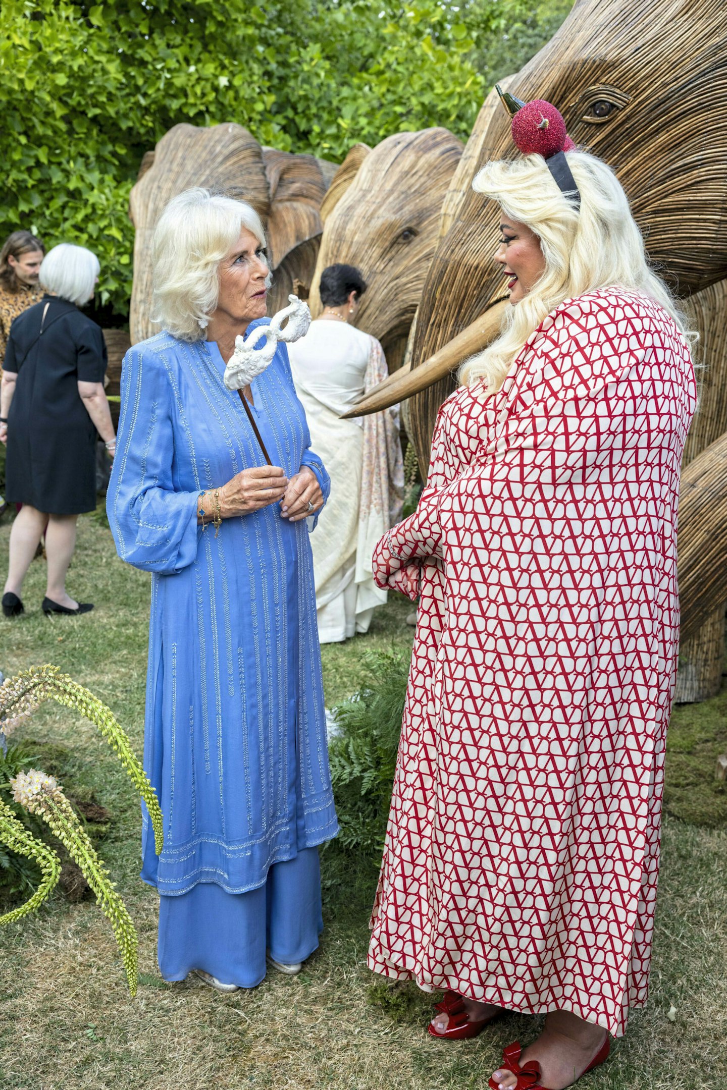Queen Camilla meets Gemma Collins in June 2023