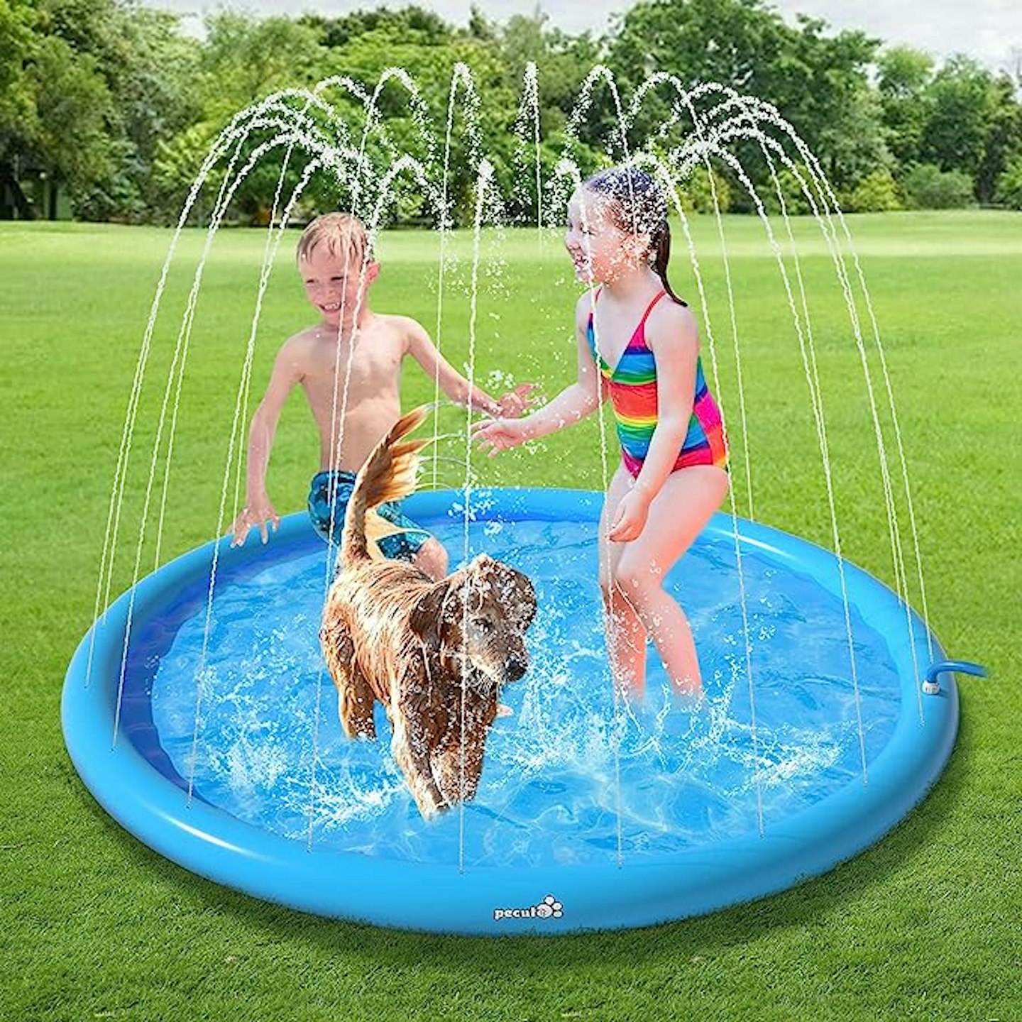 pecute Sprinkler Pad for Dogs & Kids