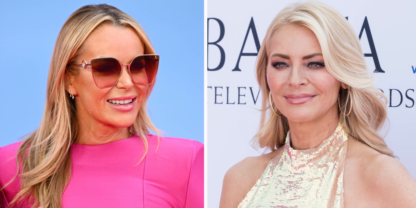 Amnda Holden looks at Tess Daly in a comped image