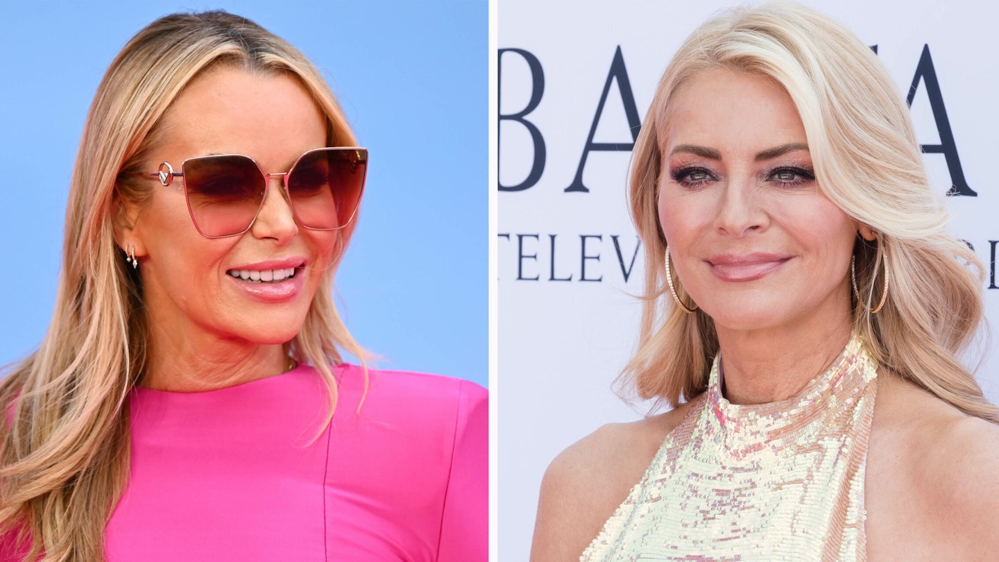 Amnda Holden looks at Tess Daly in a comped image