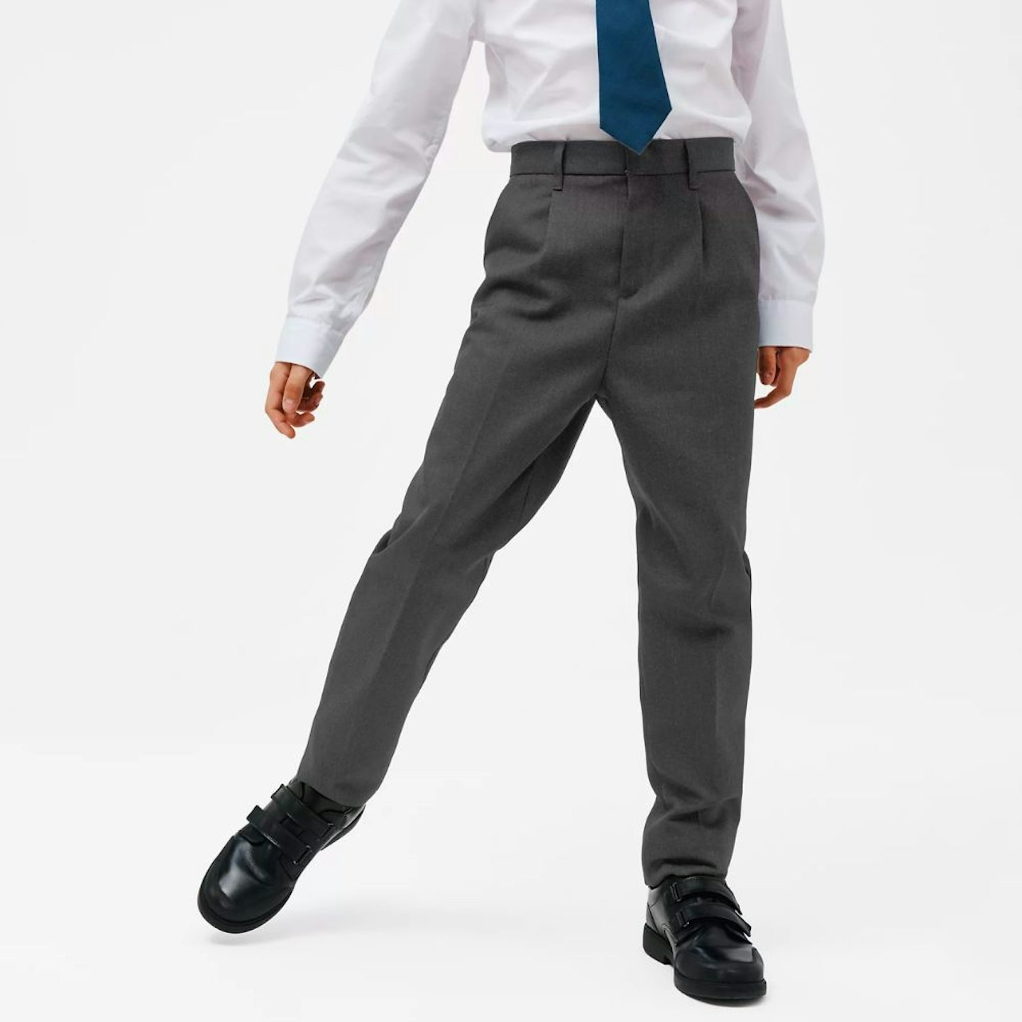 John Lewis Boys' Adjustable Waist Stain Resistant Slim Fit School Trousers