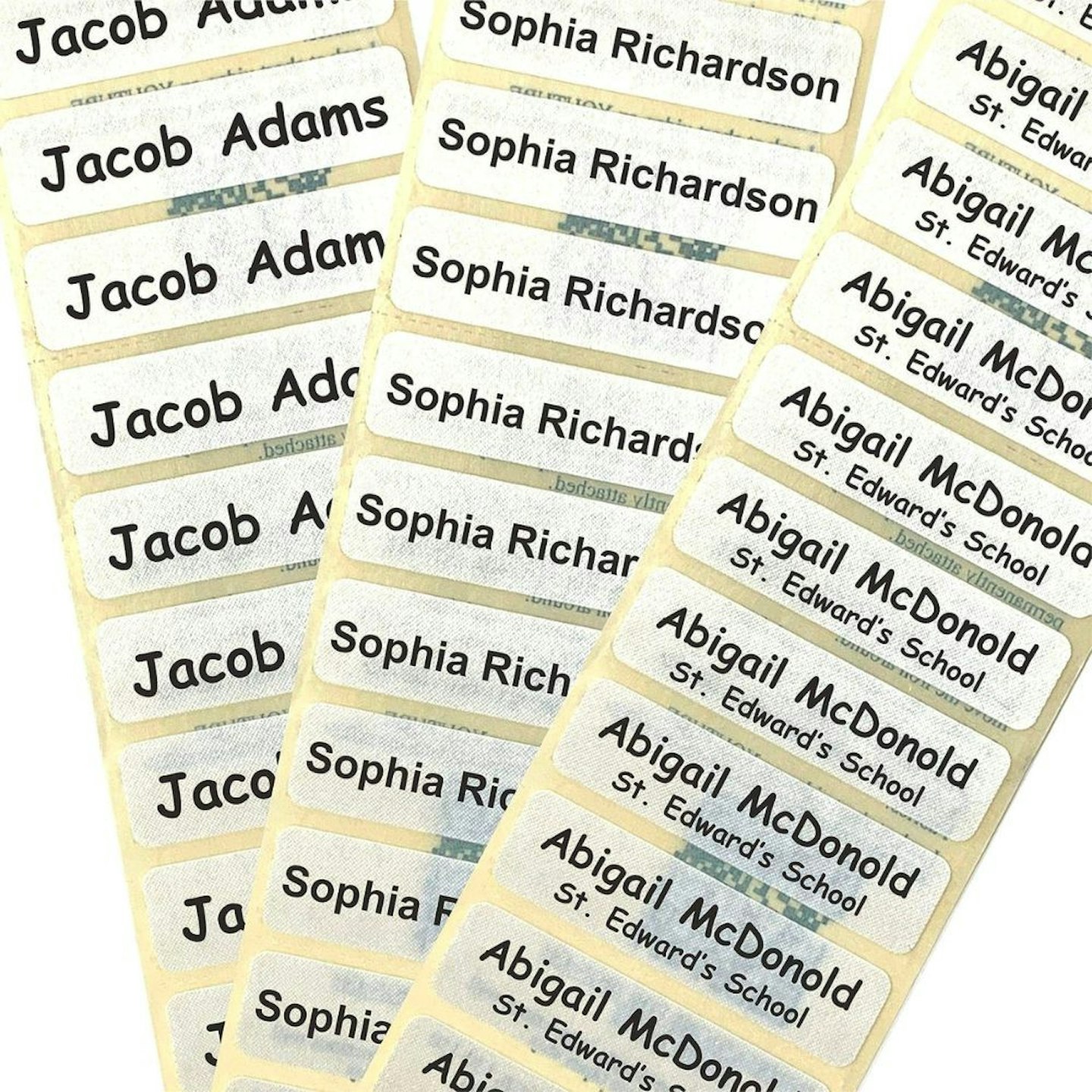 Nametape Express 50 Printed Name Tapes/Labels Iron-On