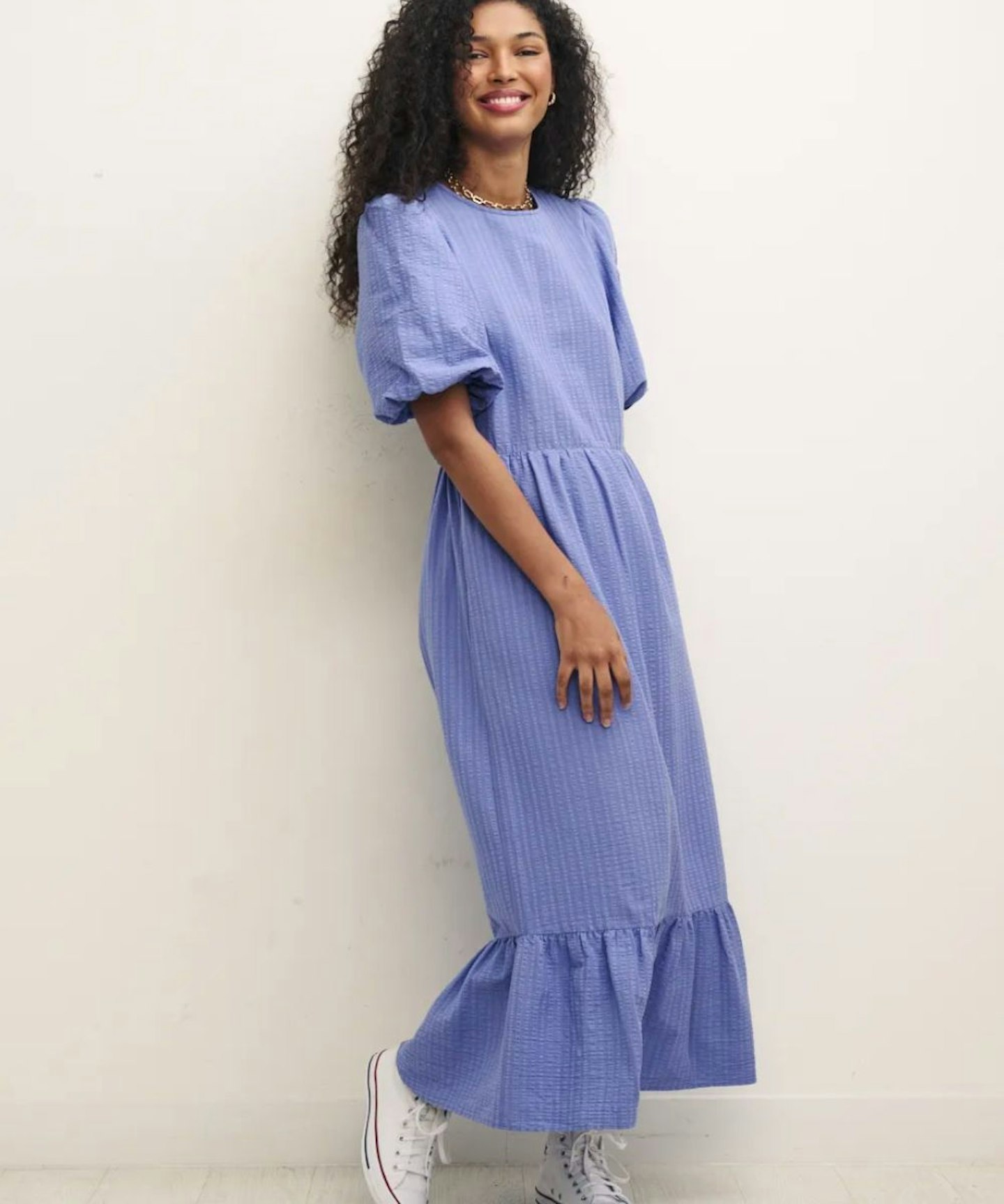 Nobody's Child Maria Blue Midi Dress