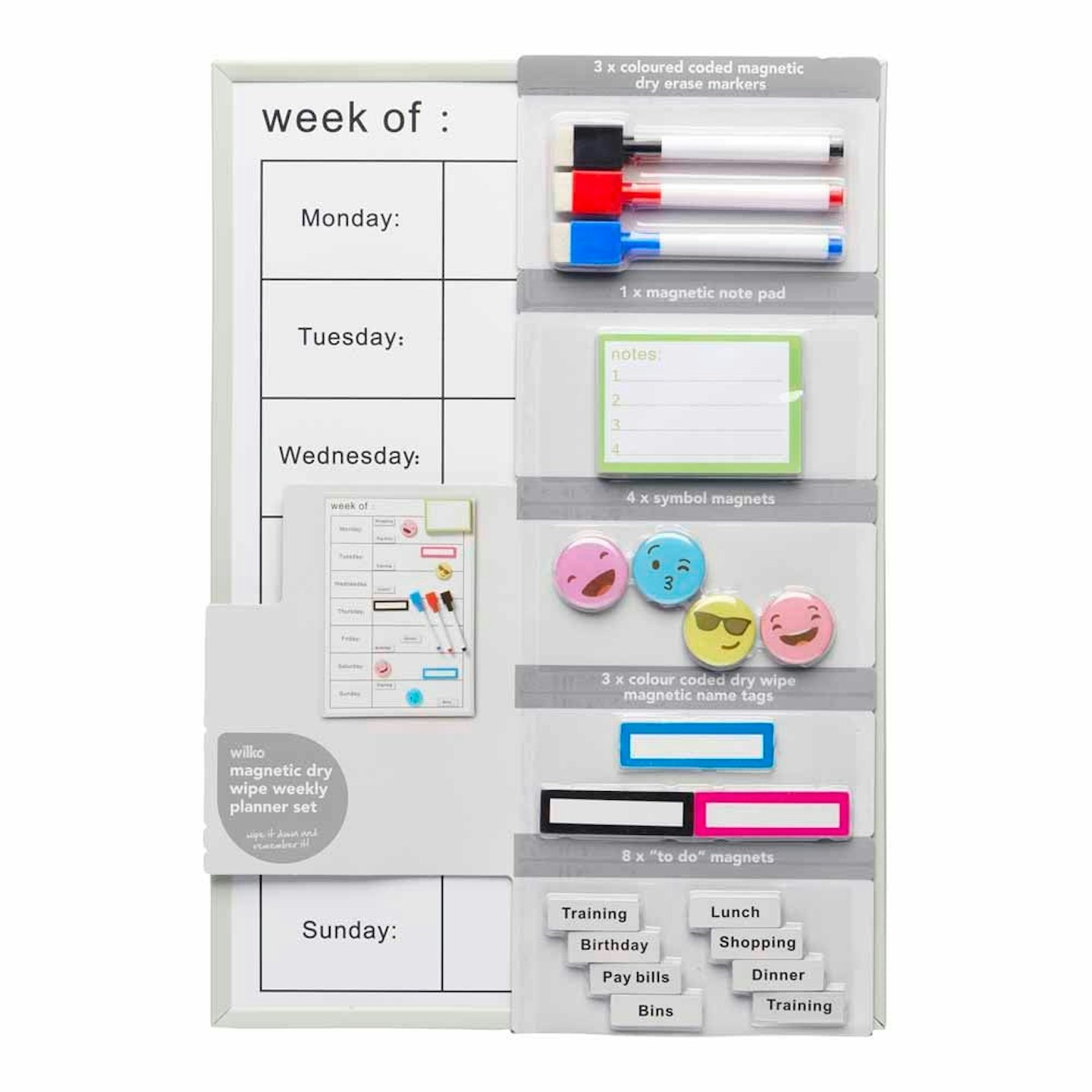 Wilko Weekly Planner Set