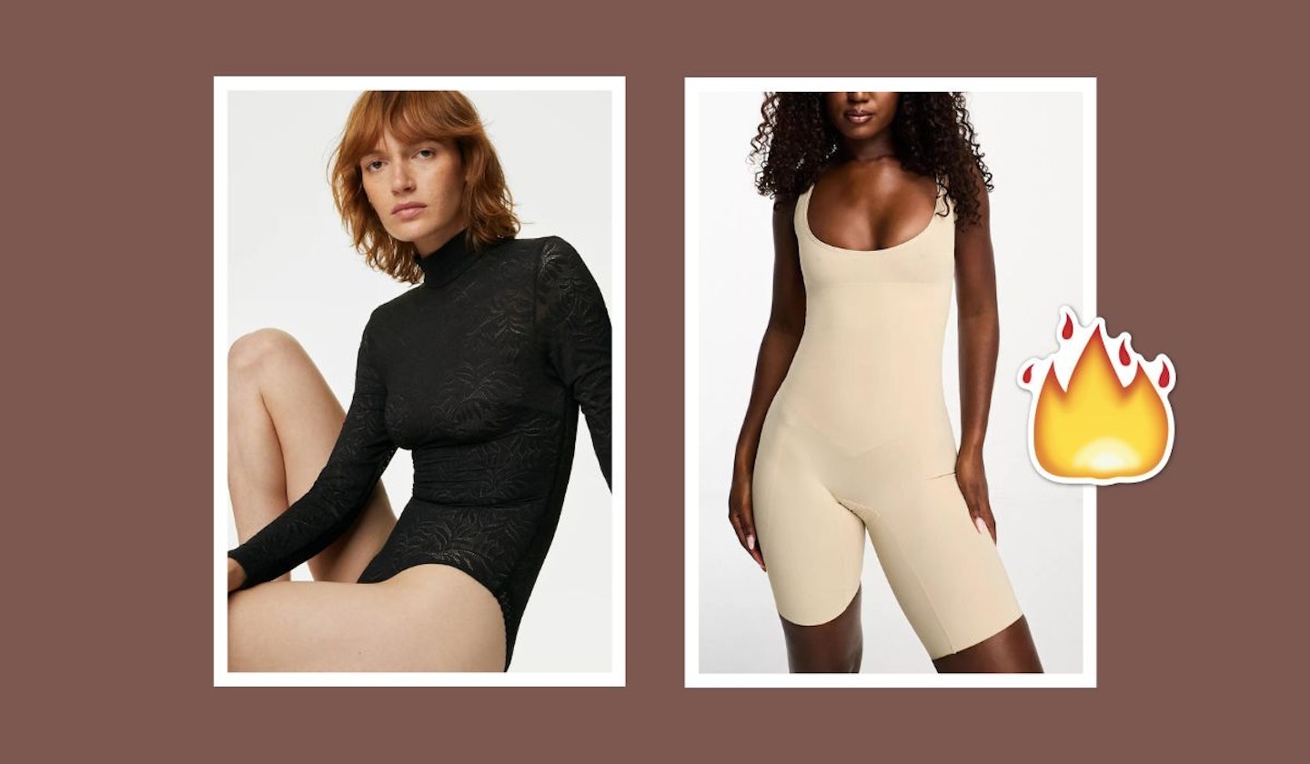 The difference between sculpting vs smoothing lace shapewear bodysuits