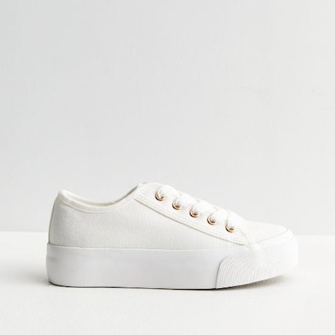 leather platform trainers uk
