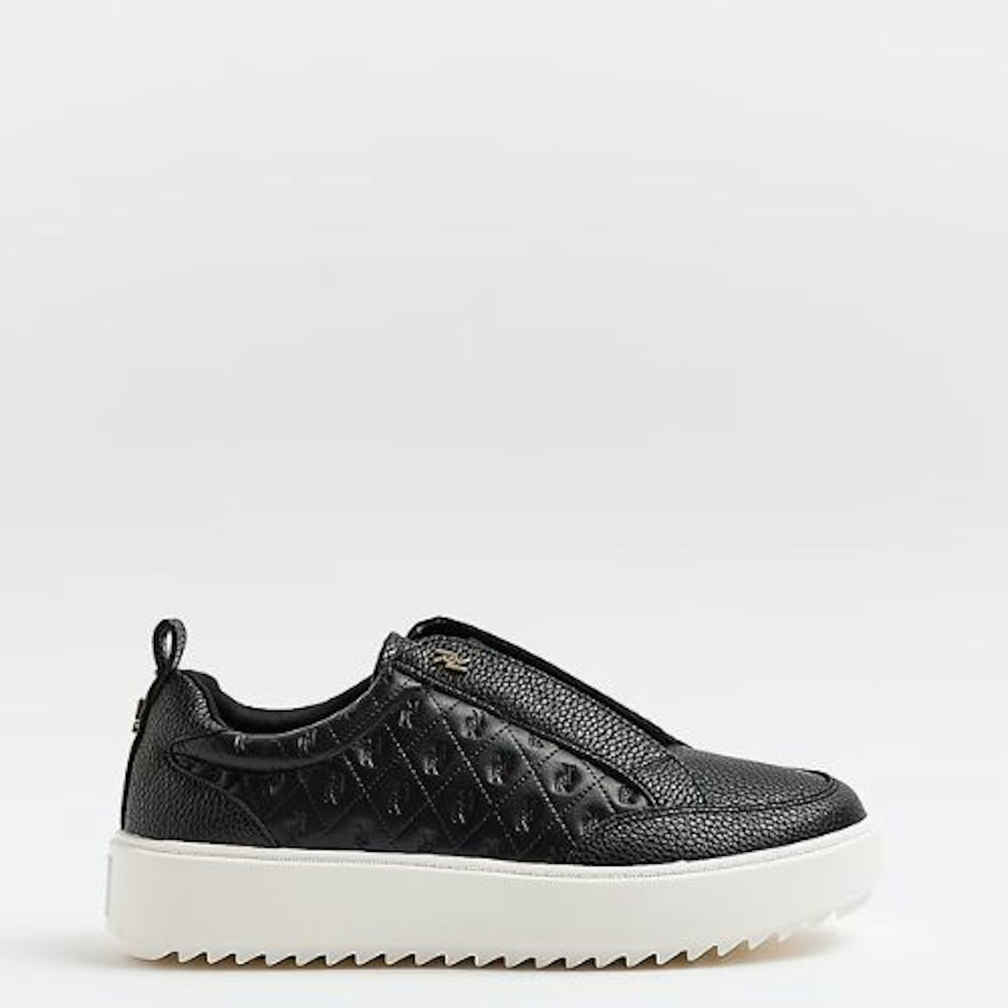 Black River Island Monogram Embossed Trainers