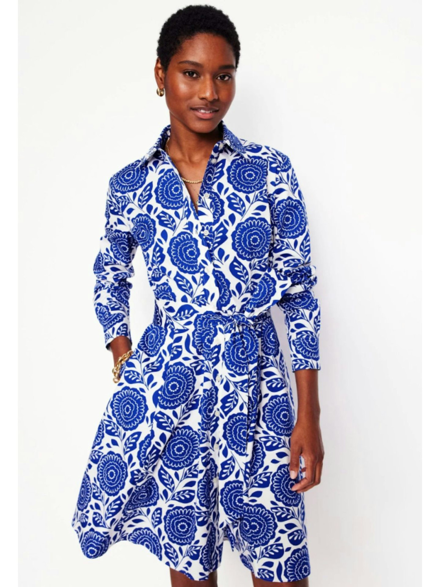 Boden Amy Cotton Short Shirt Dress