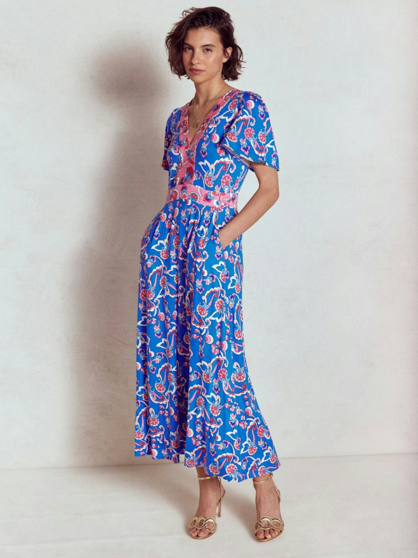 Ellie Flutter Maxi Tea Dress