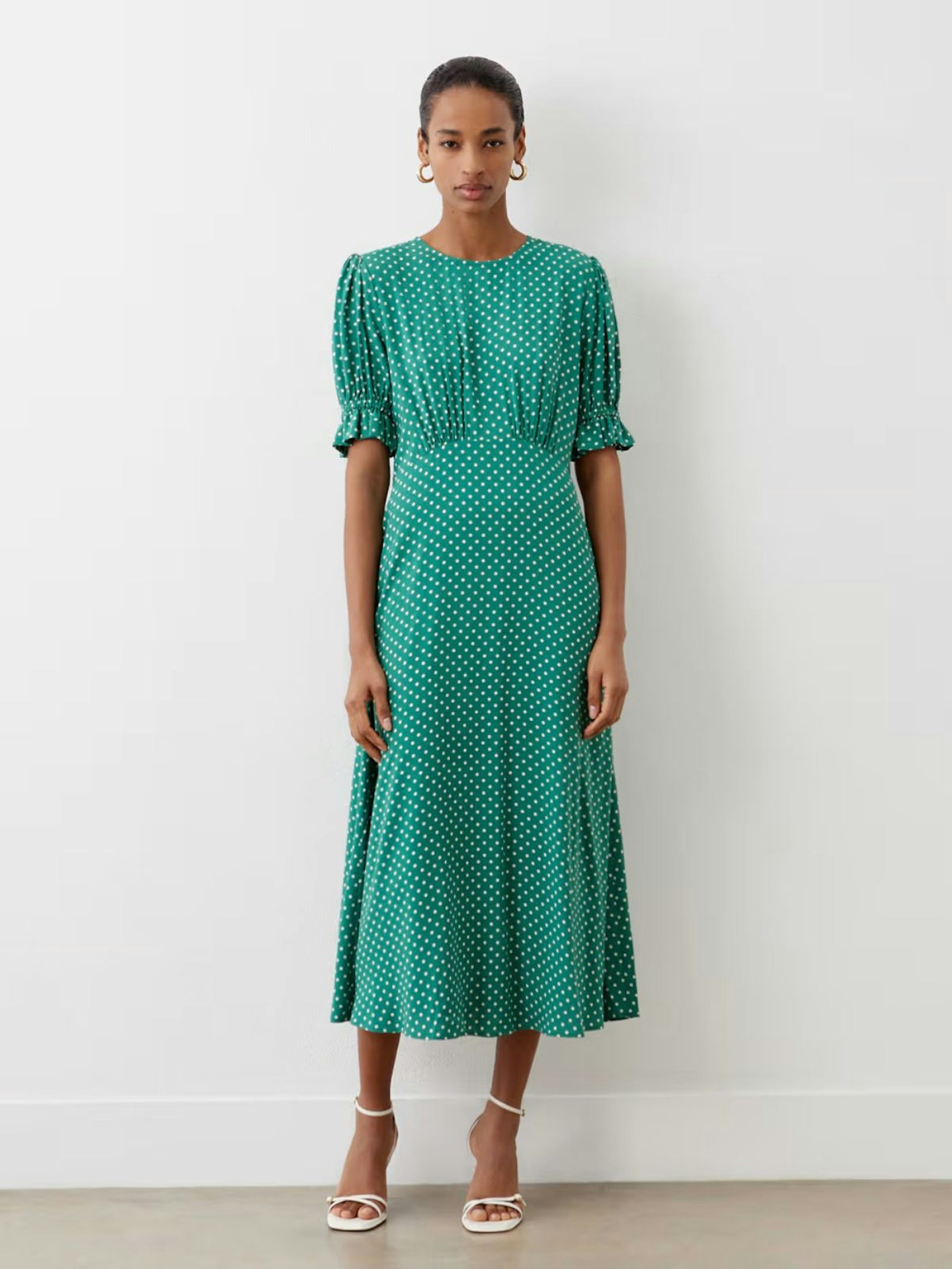 Finery London Polka Dot Midi Tea Dress