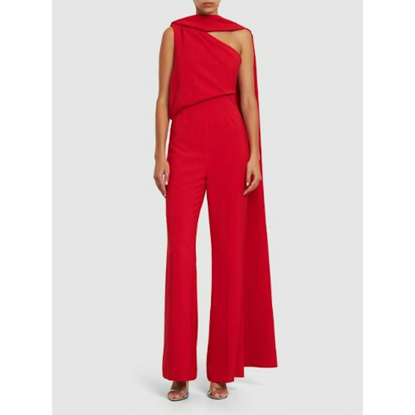 Roland Mouret Asymmetric crepe jumpsuit