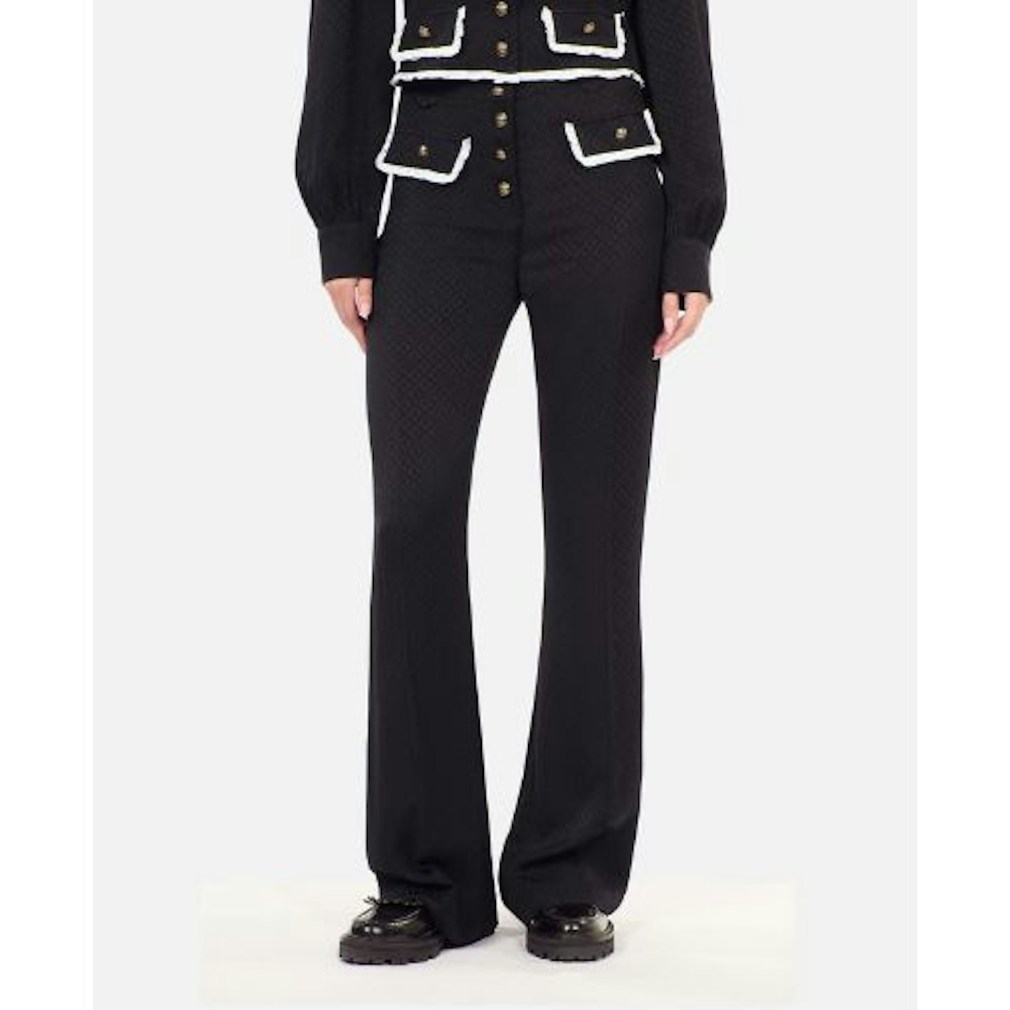 The Kooples Black flare trousers