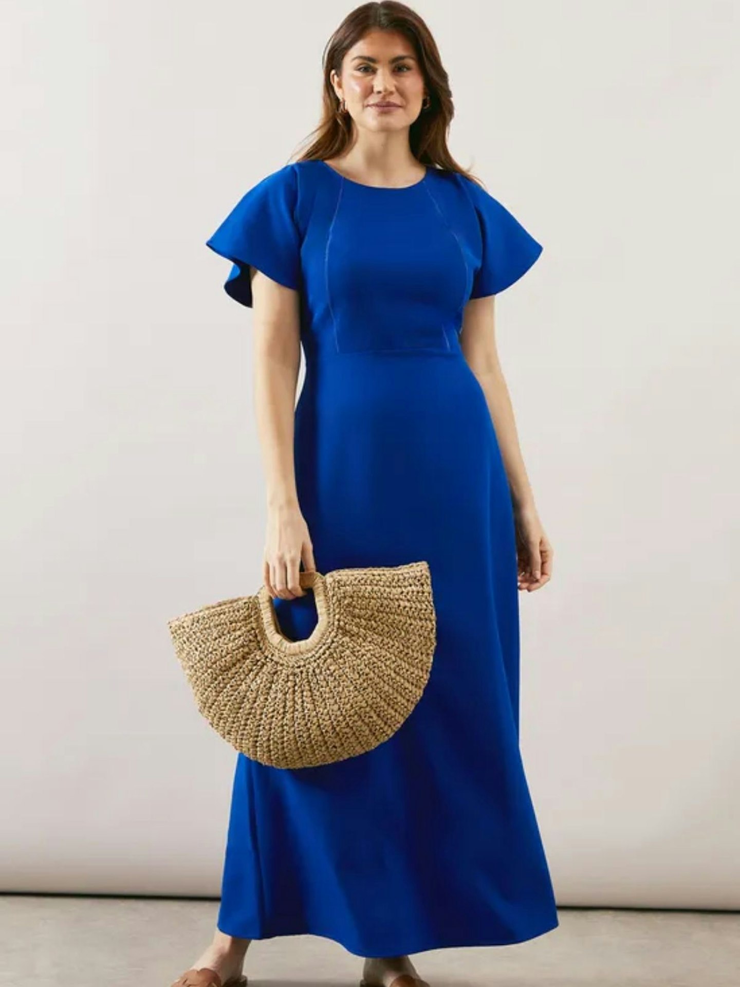 Wallis Pleated Detail Midi Dress