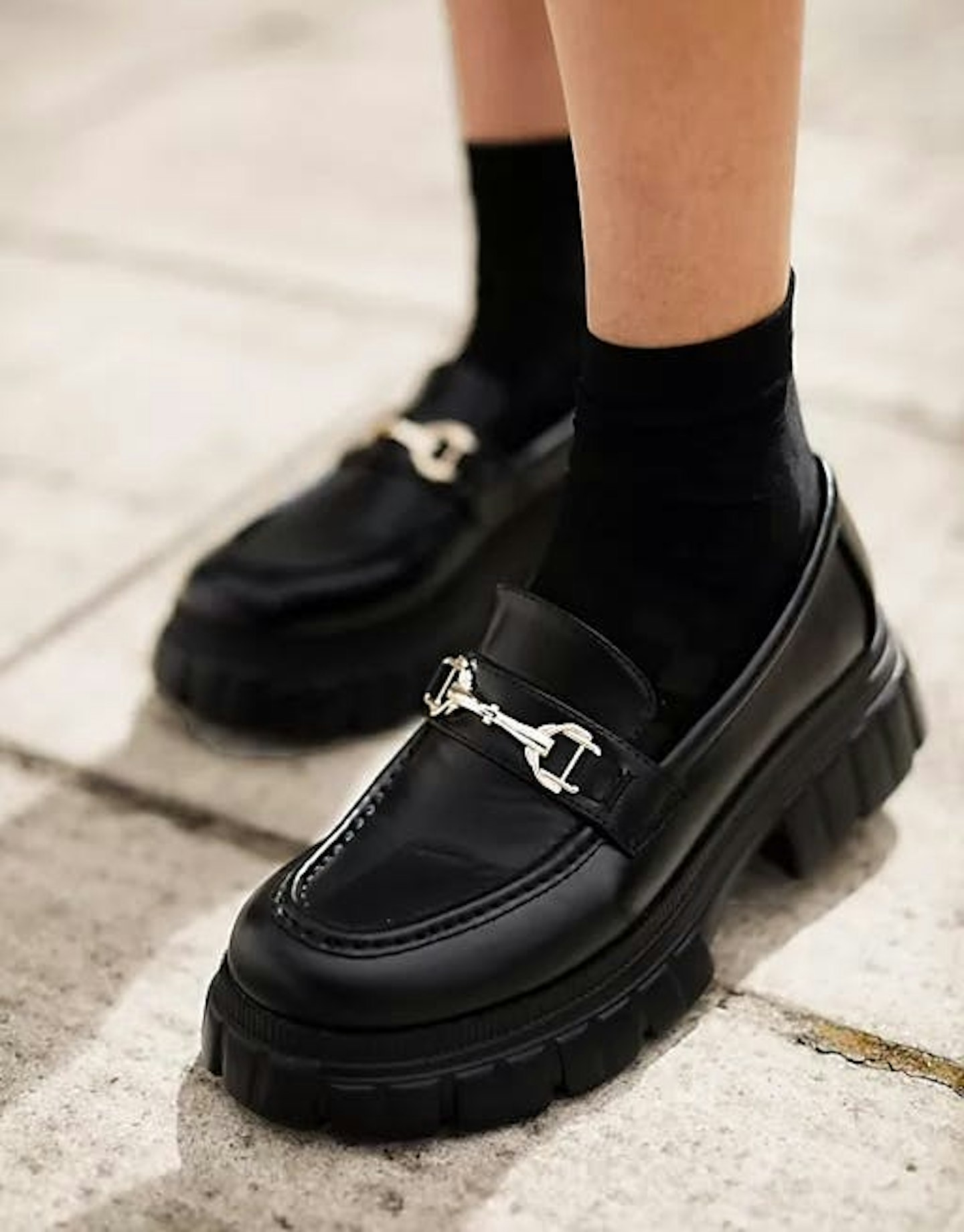 ASOS Chunky Loafers in Black 