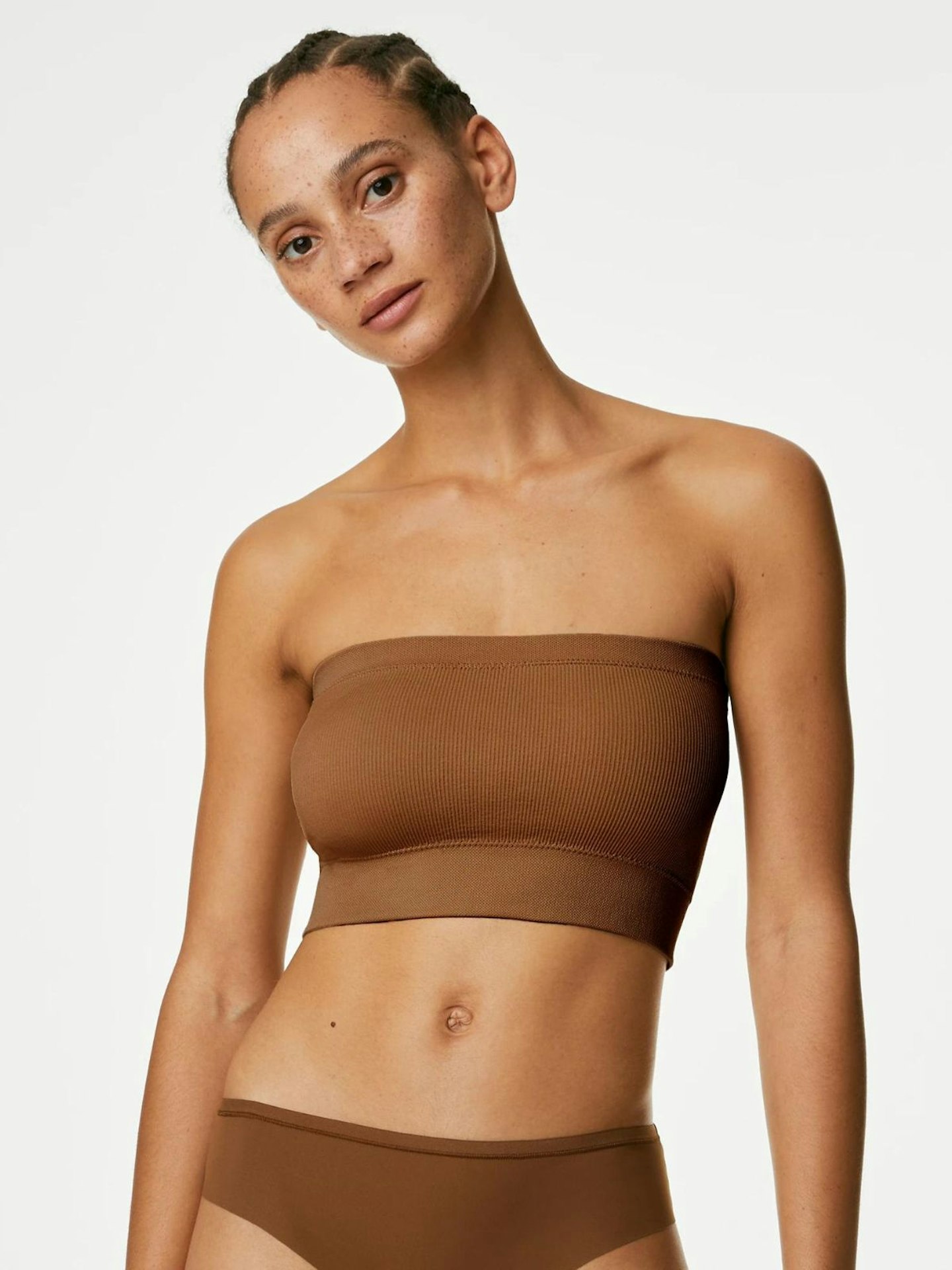 M+S Seamless Non Wired Bandeau Bra