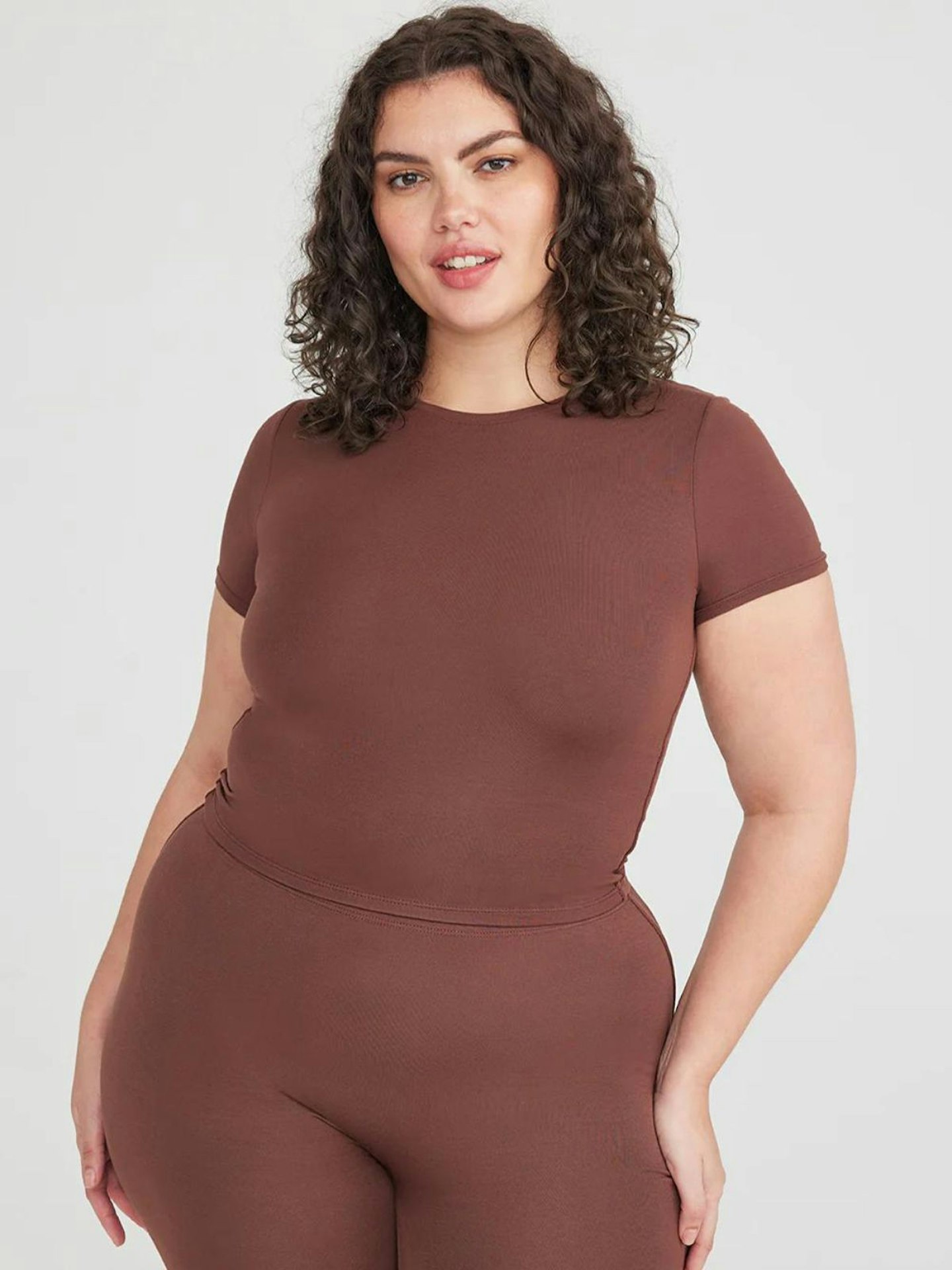  Womens Maternity Bodysuit Pregnancy Shapewear Sleeveless  Tank Top Shorts Romper Leotard Jumpsuit For Photoshoot Work Brown Large