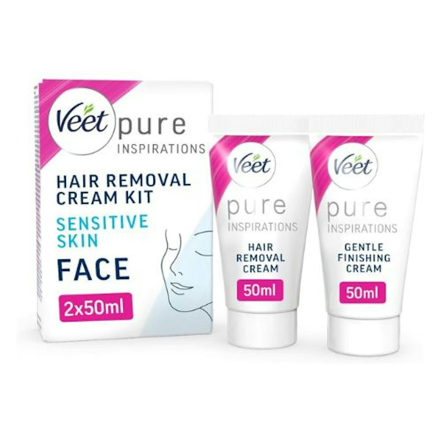 Veet Pure Face Hair Removal Cream Kit
