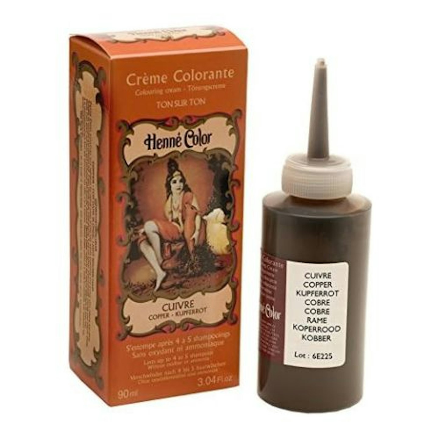 Henne Color Henna Hair Colouring Cream in Copper
