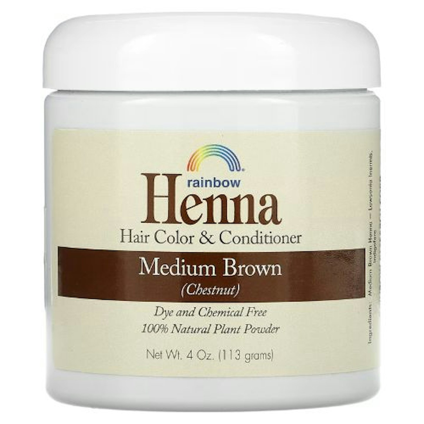 Rainbow Research Henna Hair Colour in Medium Brown