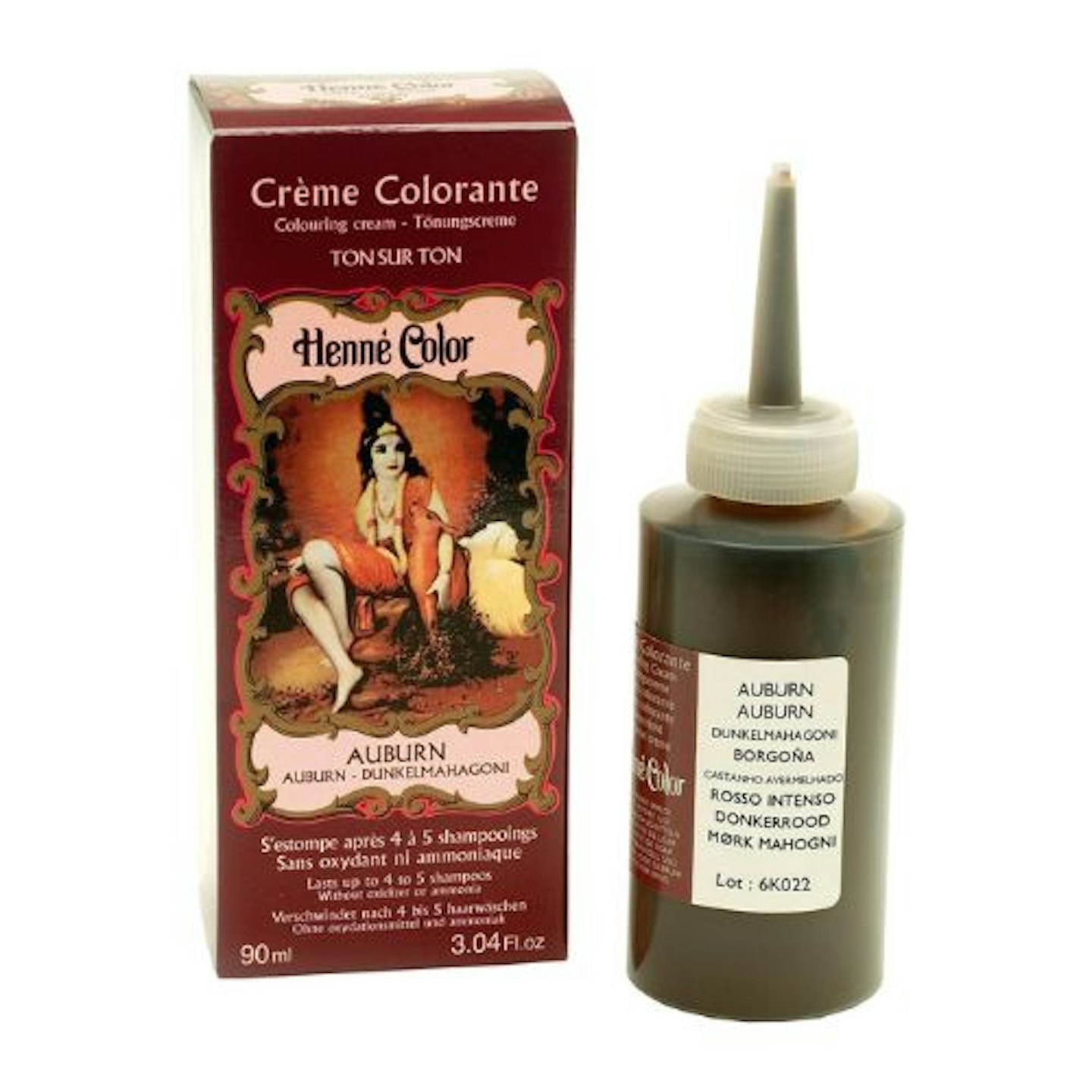 Henne Color Henna Hair Colouring Cream in Auburn