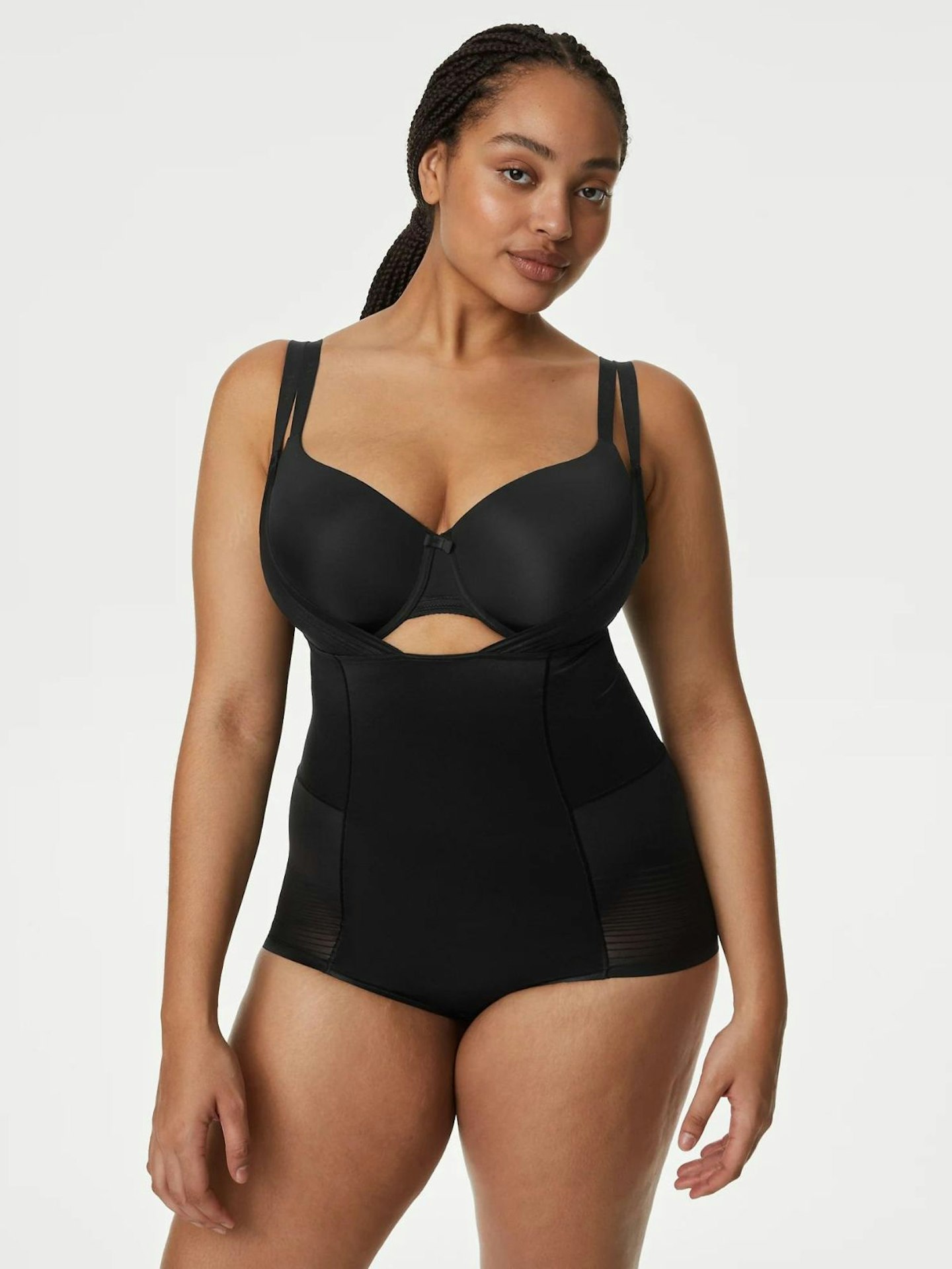 Unique Bargains Women Shapewear Tummy Control Full Bust Bodysuit Butt Lifter  Thigh Slimmer With Zipper Beige Size 3xl : Target