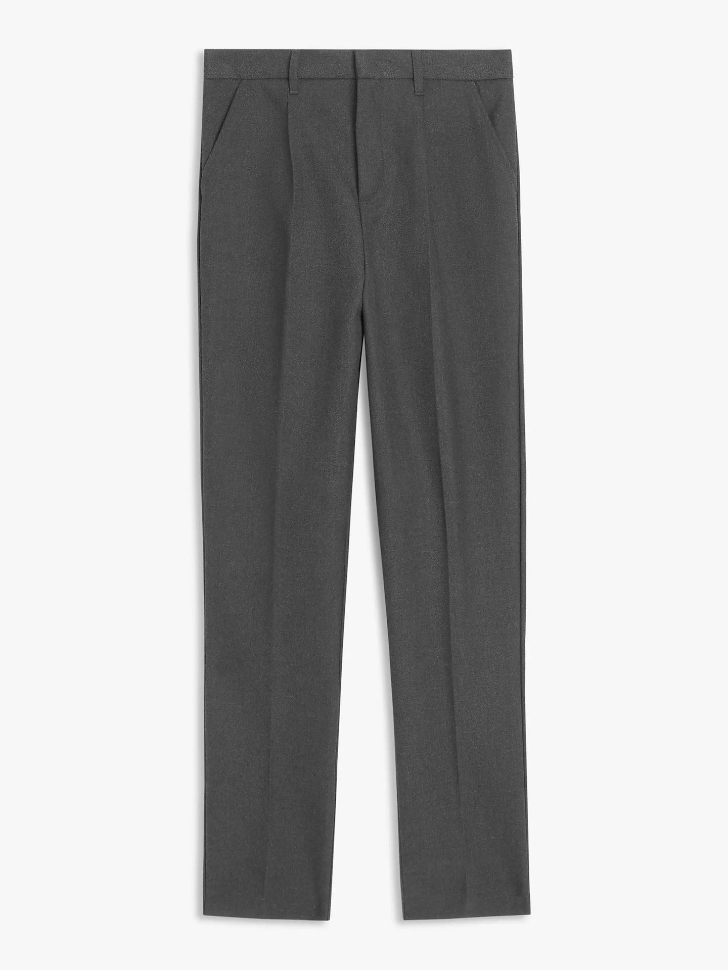 John Lewis Boys' Adjustable Waist Stain Resistant Slim Fit School Trousers