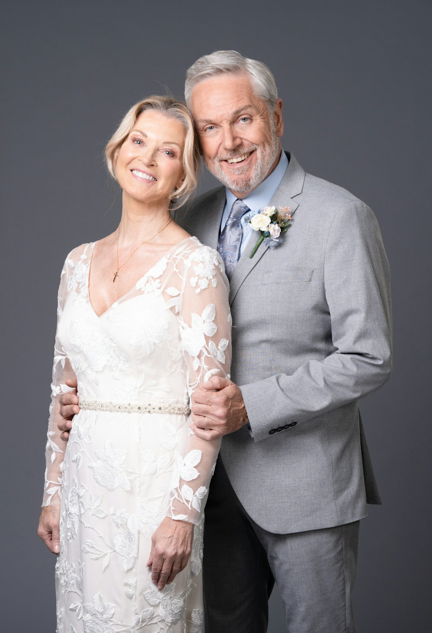 Gillian Taylforth and Brian Conley as Kathy Beale and Rocky Cotton on EastEnders