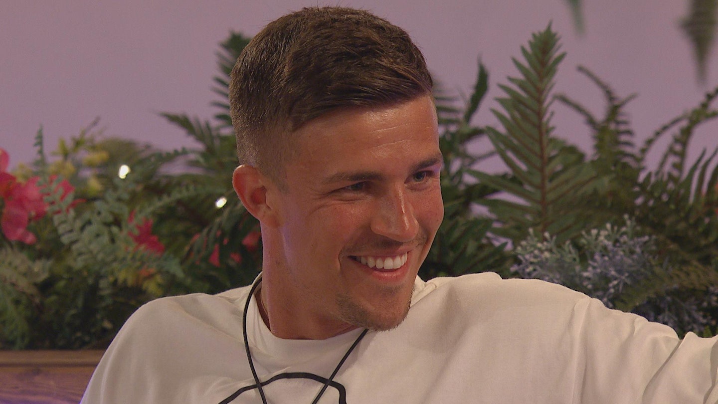 Mitch Love Island smiling