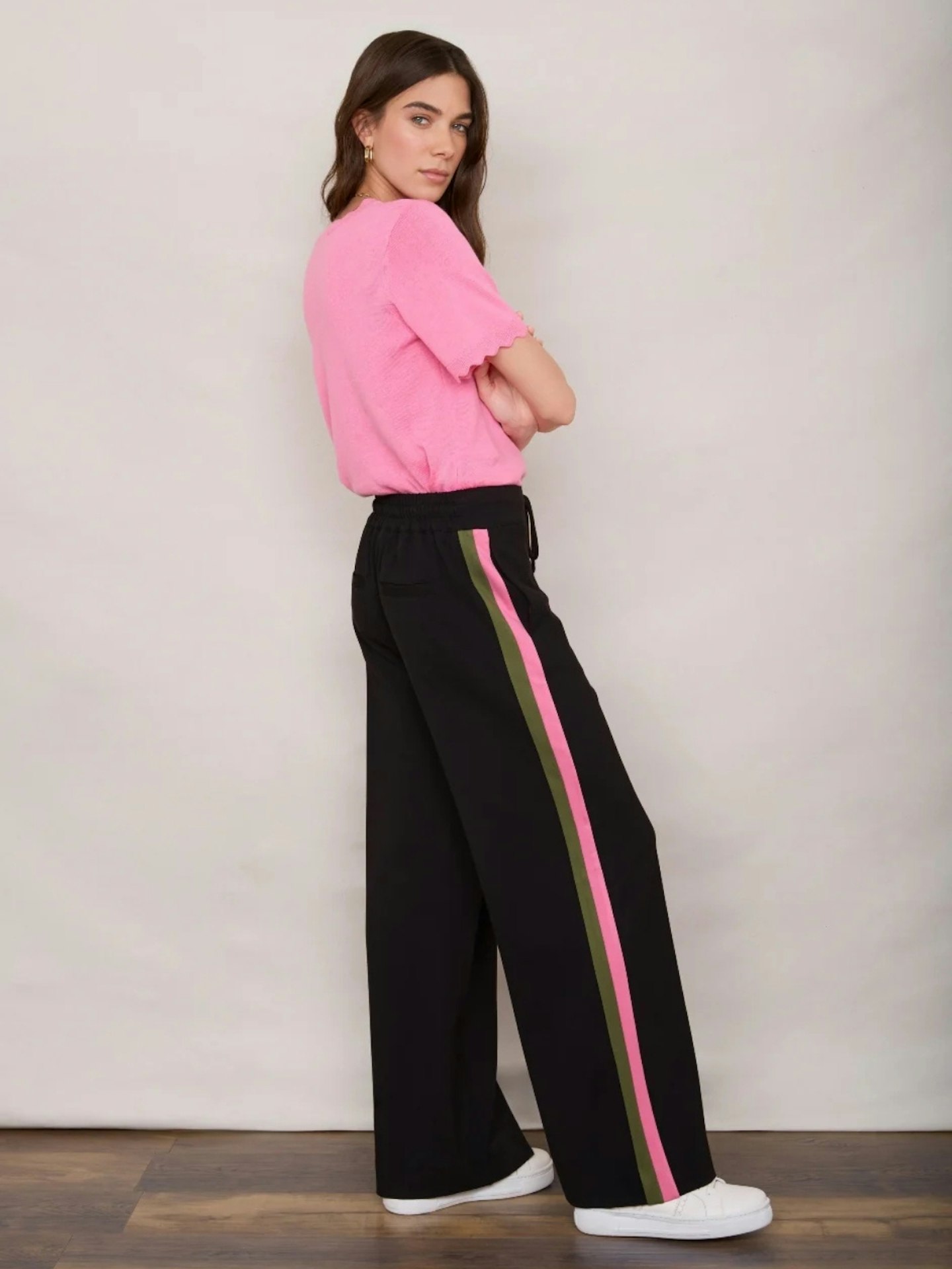 WYSE London Penny Ponte Wide Leg Trouser
