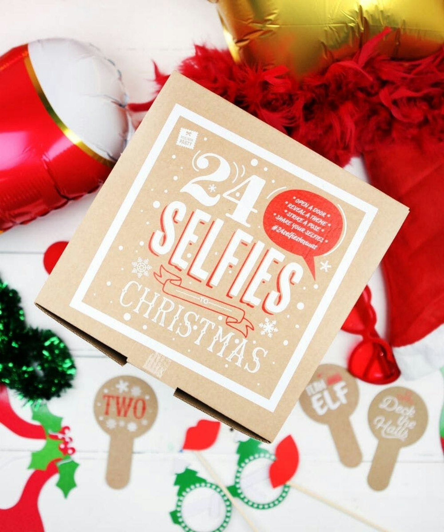 24 Selfies To Christmas Advent Calendar Box