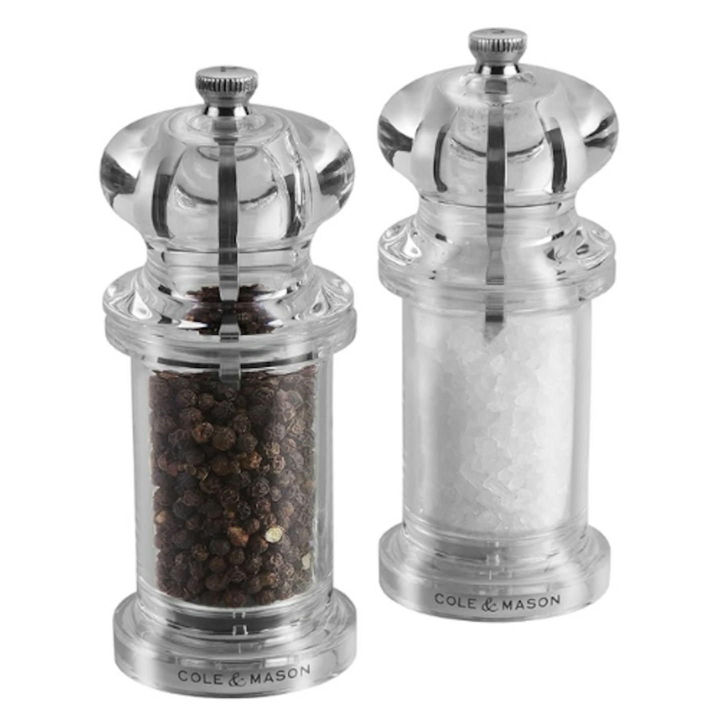 Cole & Mason H50518P 505 Clear Salt and Pepper Mills