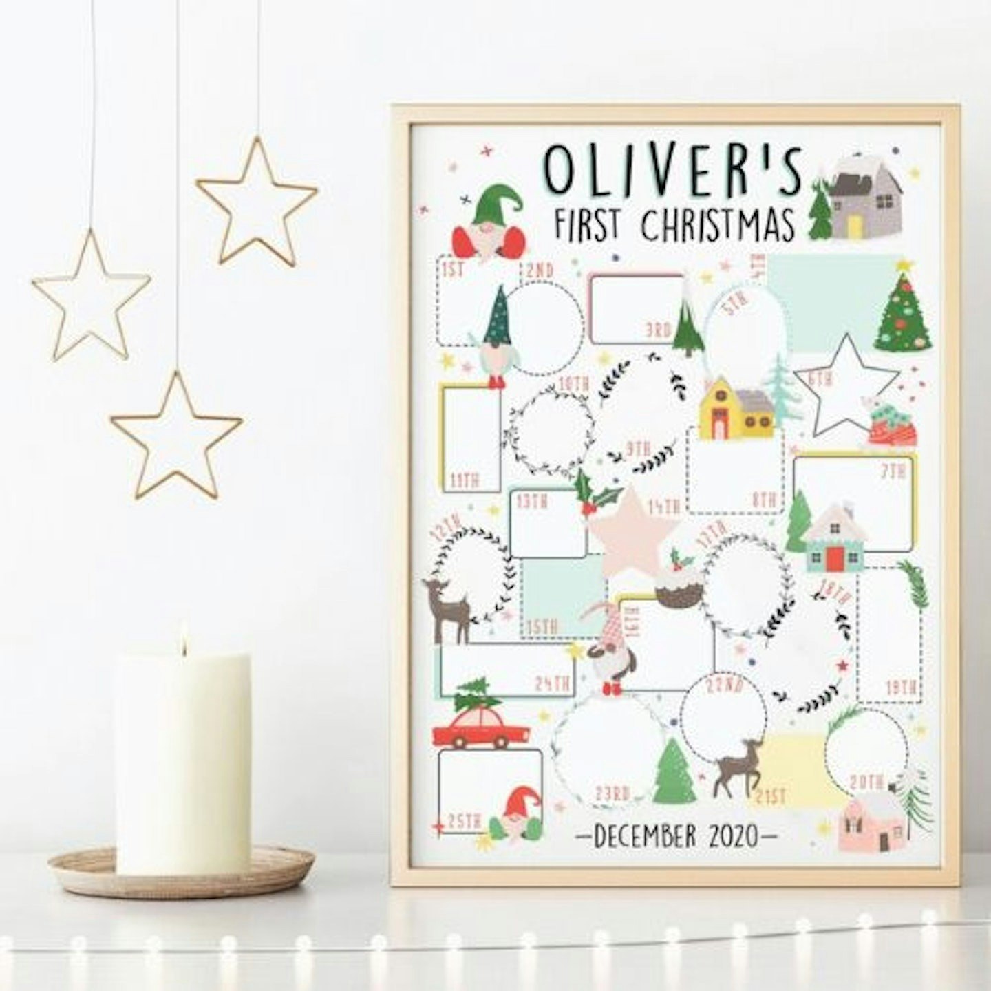 Christmas Keepsake Advent Calendar - Baby First Christmas