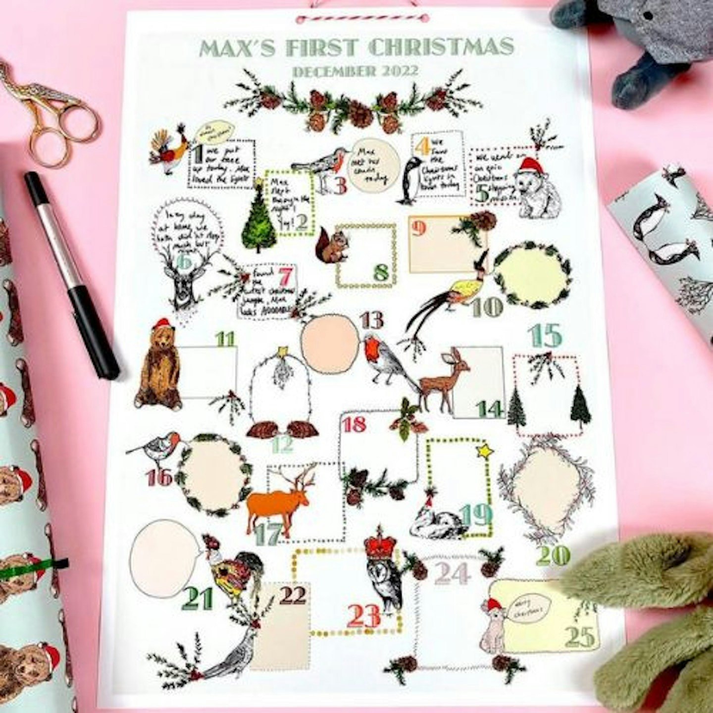 Keepsake Personalised Baby's First Advent Calendar