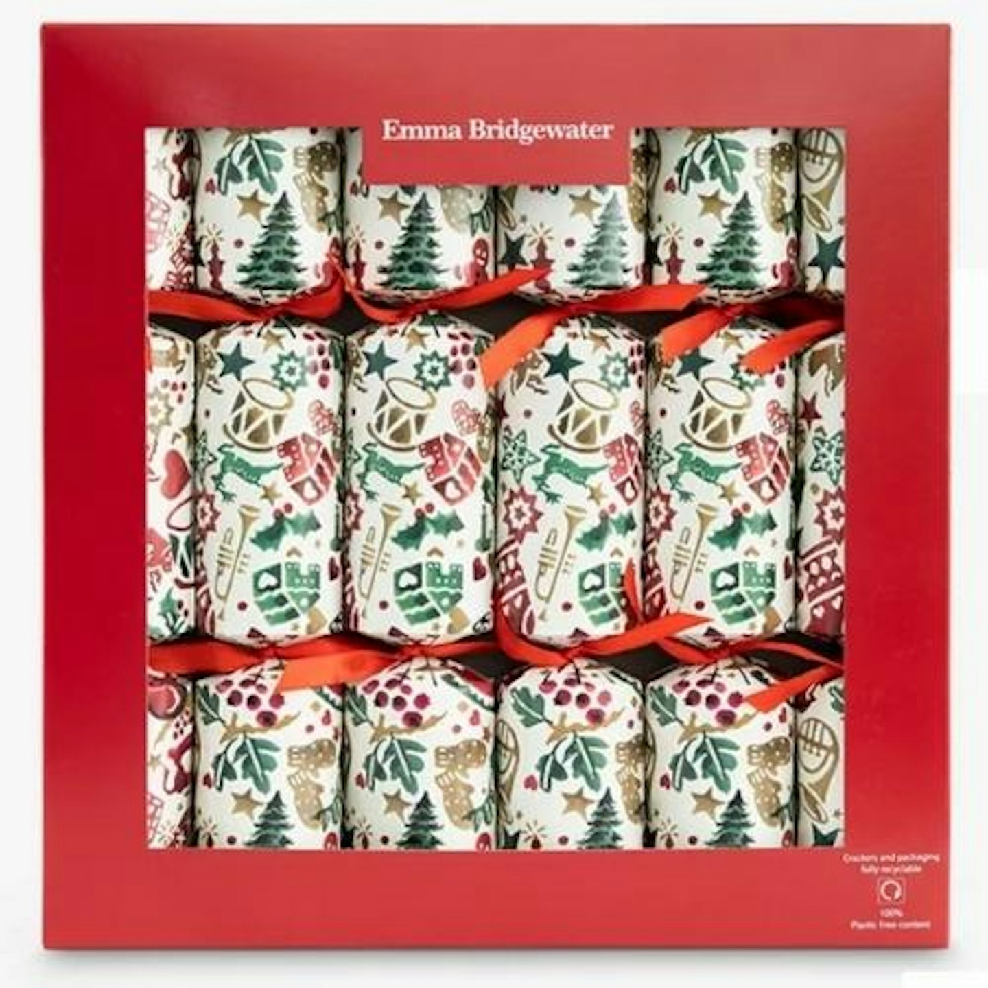 Emma Bridgewater Christmas Celebration Christmas Crackers, Pack of 6