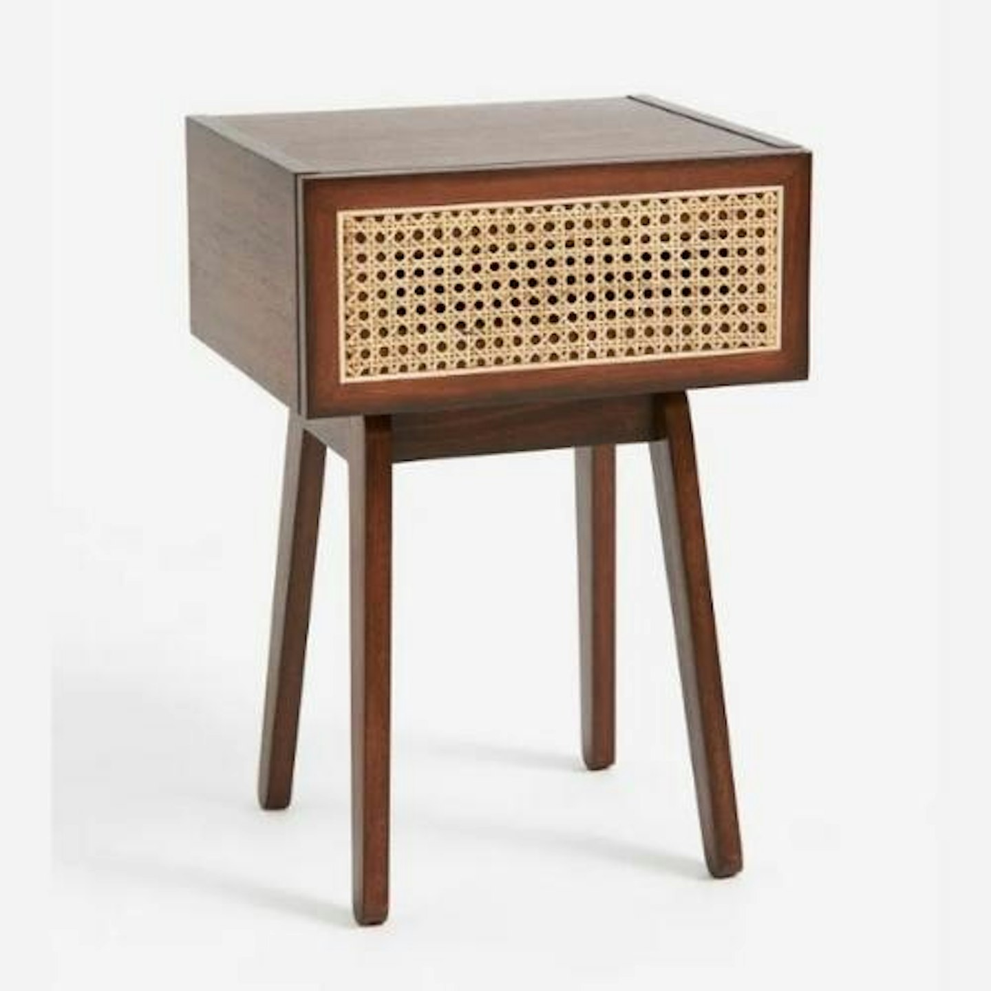 Rattan-Drawer Bedside Table