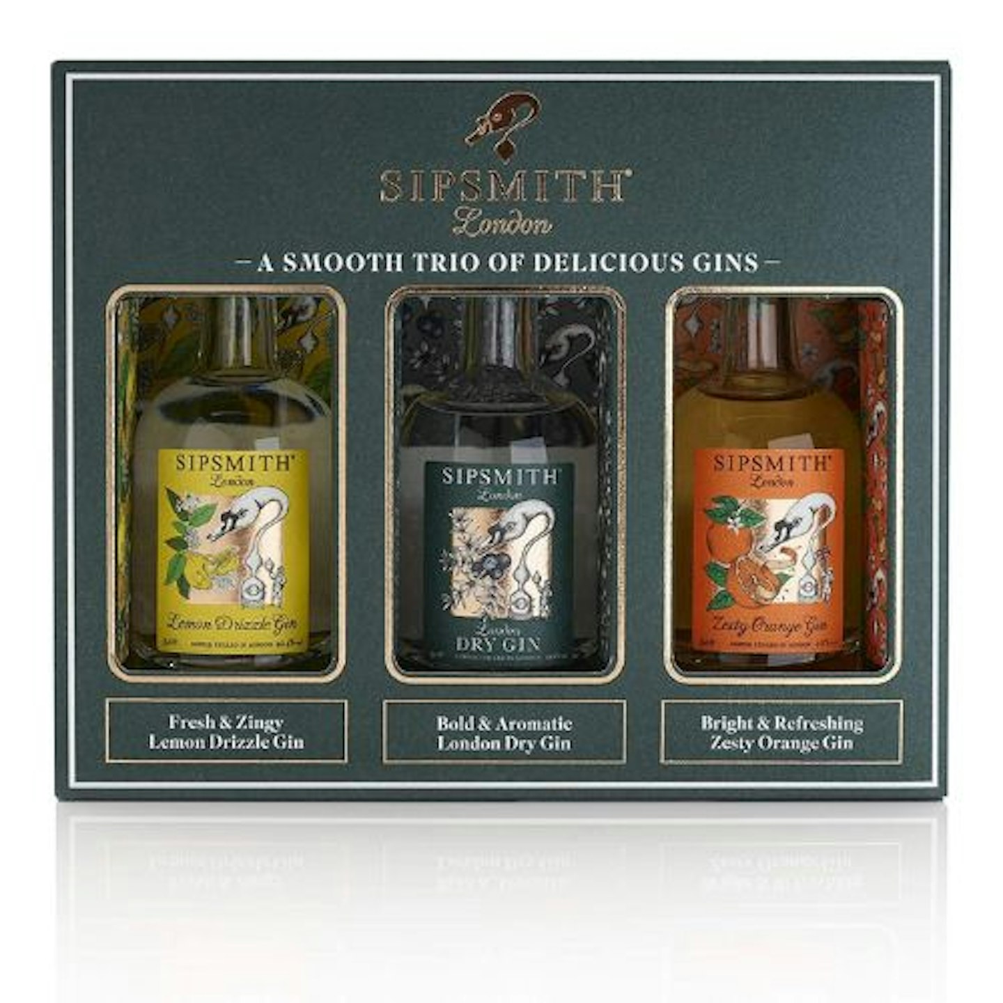 Sipsmith London Mini Trio Of Gins Gift Pack