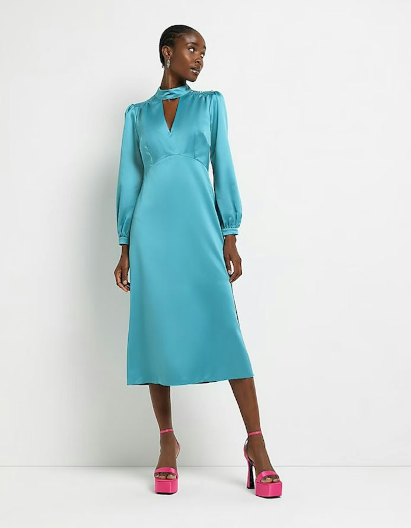 River Island turquoise shift dress.jpg