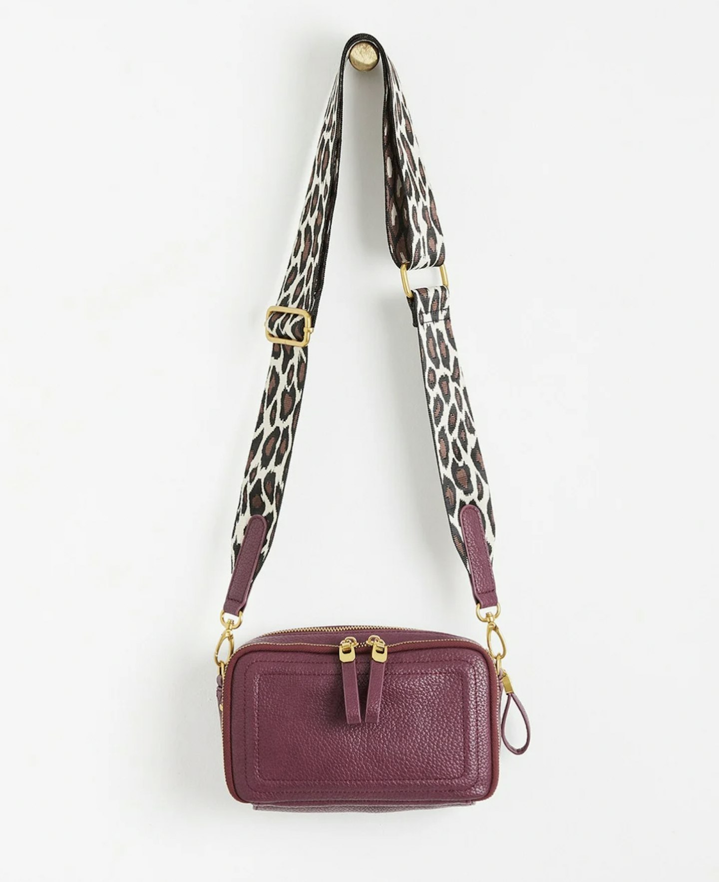 Simen Burgundy Red Crossbody Bag Large