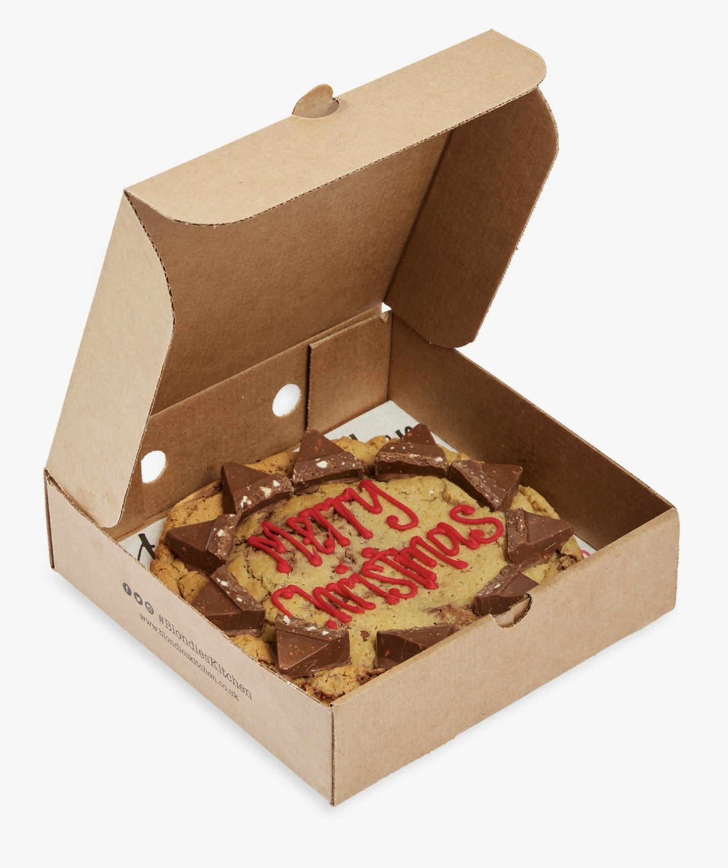 Blondie's Kitchen Merry Christmas Milk Choc Giant Personalised Cookie