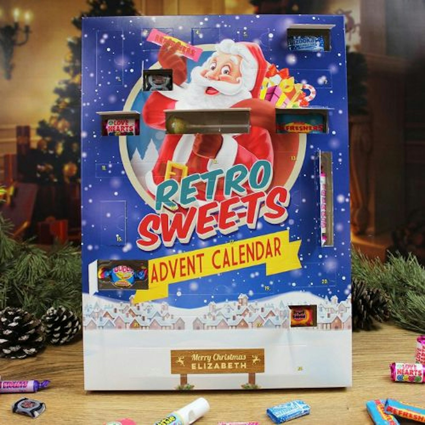 Personalised Retro Sweets Advent Calendar