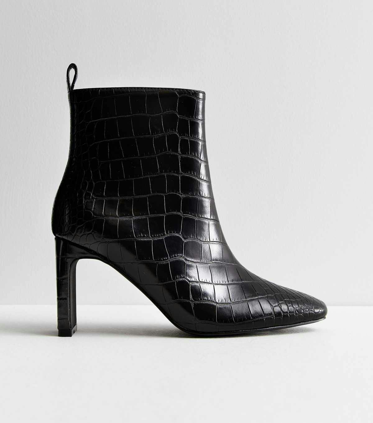 New look croc ankle clearance boots