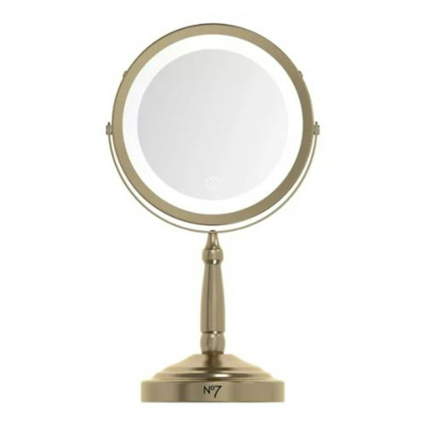 No7 Cordless Illuminated Mirror Gold