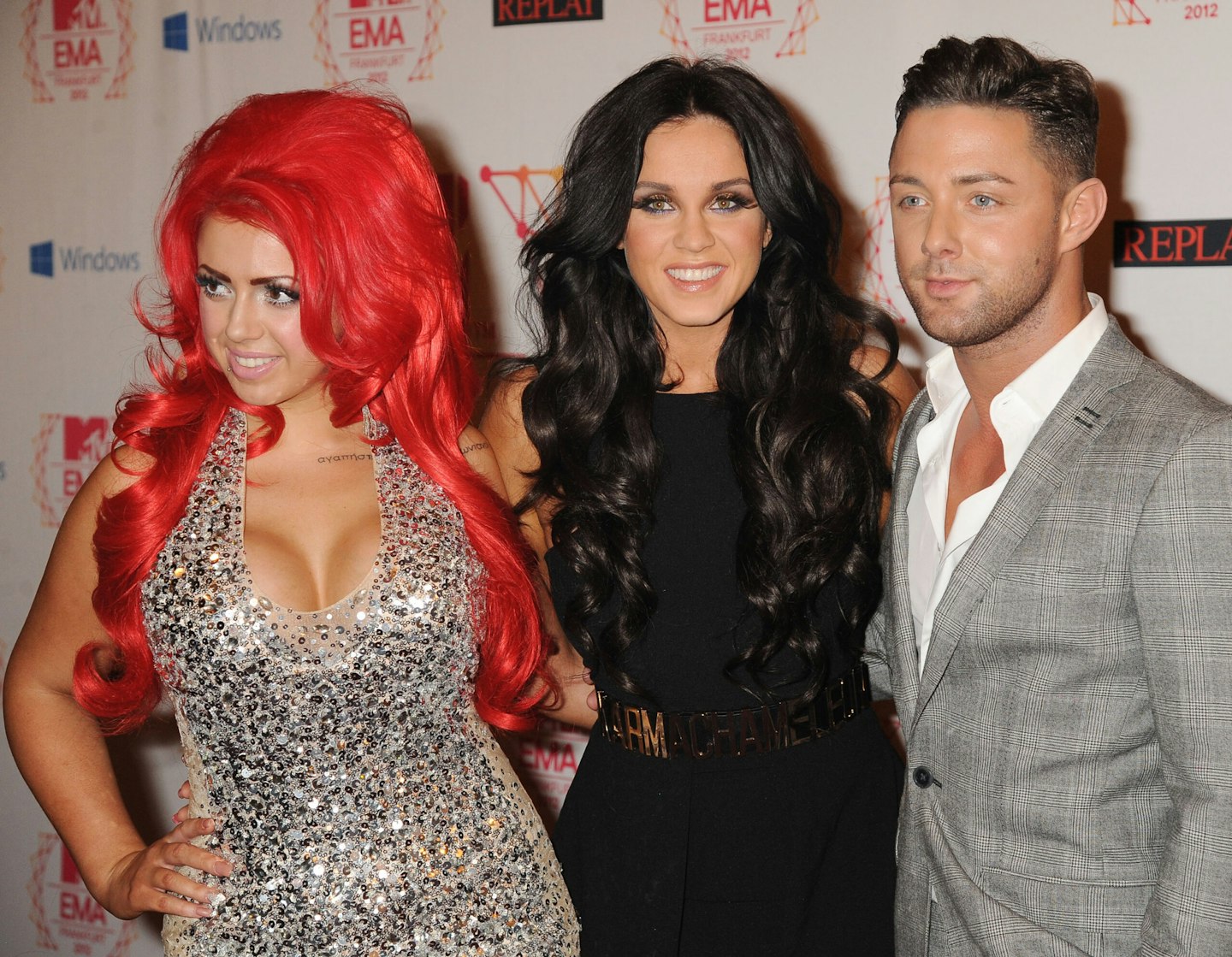 Holly Hagan, Vicky Pattison and Ricci Guarnaccio in 2012