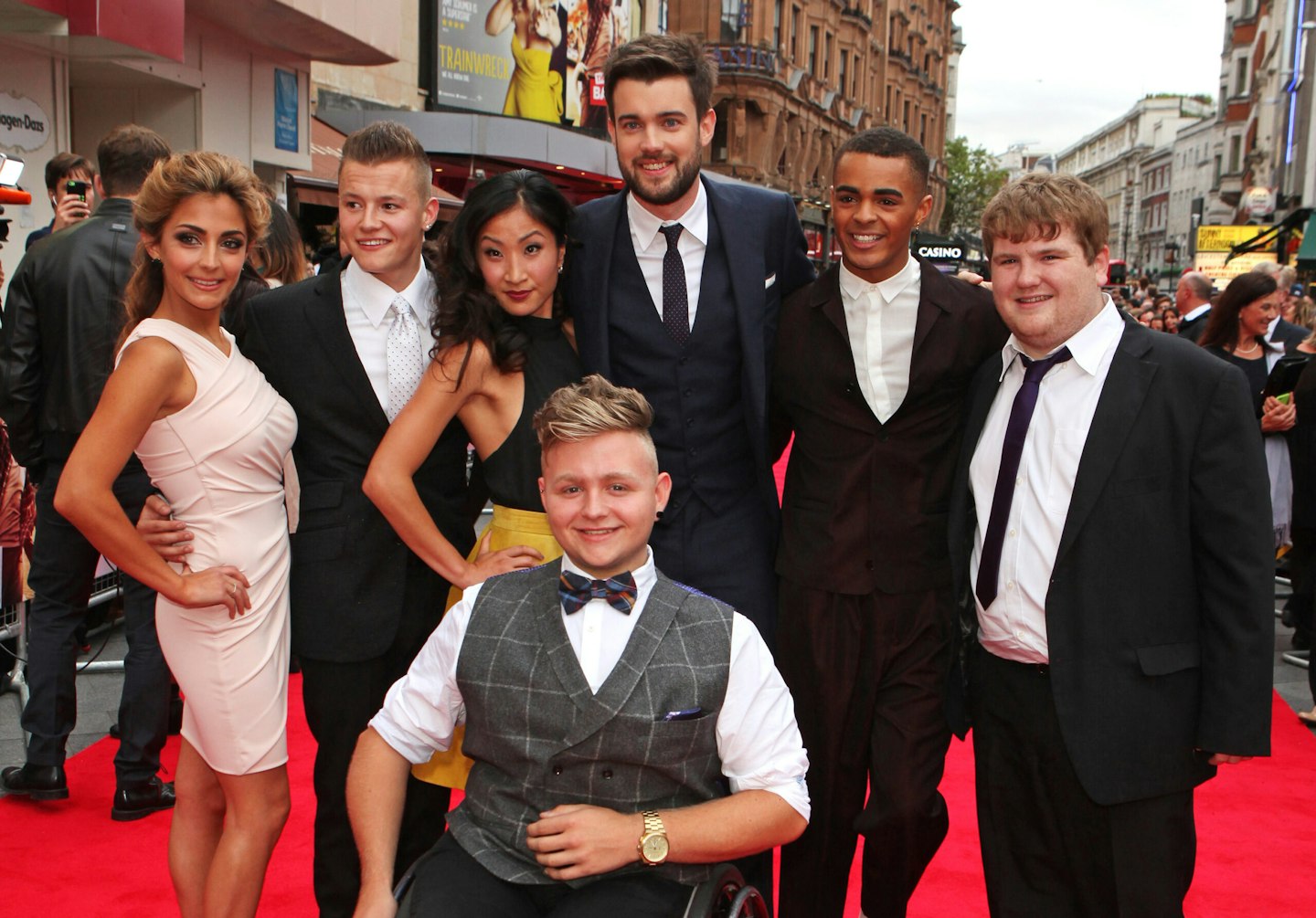 jack whitehall and layton williams at the bad education movie premiere