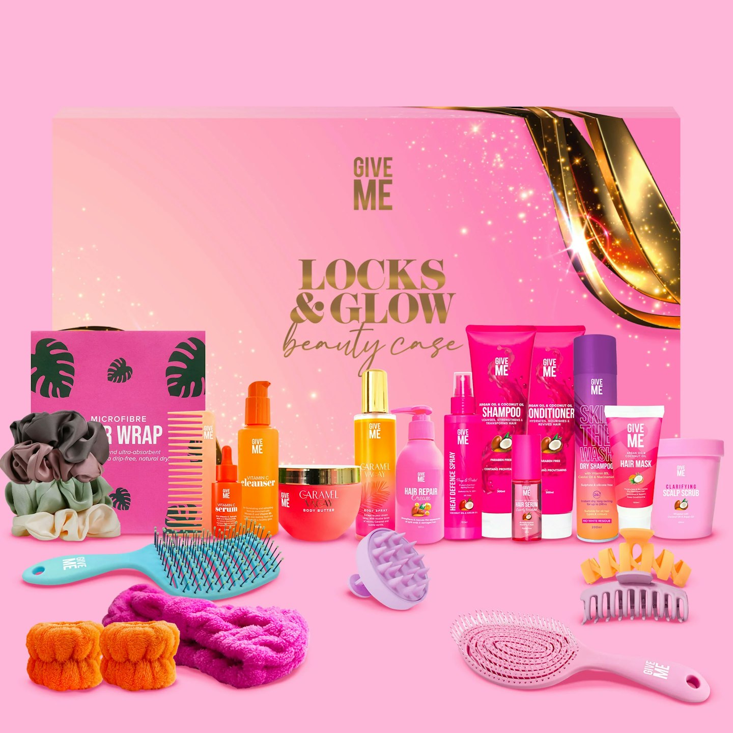 Give Me Locks and Glow Beauty Case